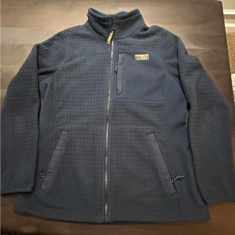 L.L.Bean Women's Mountain Classic Windproof Fleece Jacket - Navy, Medium - Picture 8 of 10